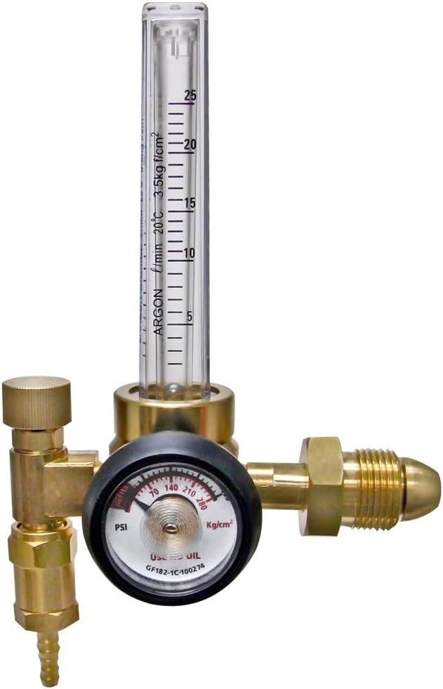 Argon Flowmeter Regulator with Single Stage CGA580 Inlet